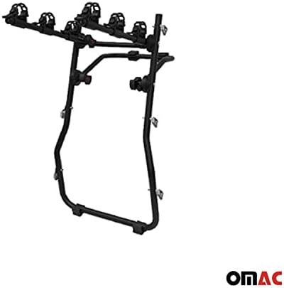 OMAC 3 מתלה אופניים עבור פורד פוקוס 2011-2018 שחור | מטען רכב הרכבה על אופניים מנשא אופניים 99 קג עומס